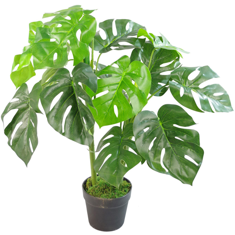 Leaf Artificial Monstera Plant Pot 80cm Image