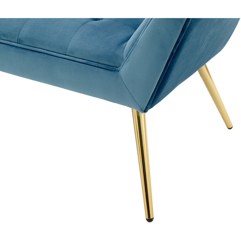 GFW Turin Teal Blue Upholstered Window Seat Image 7