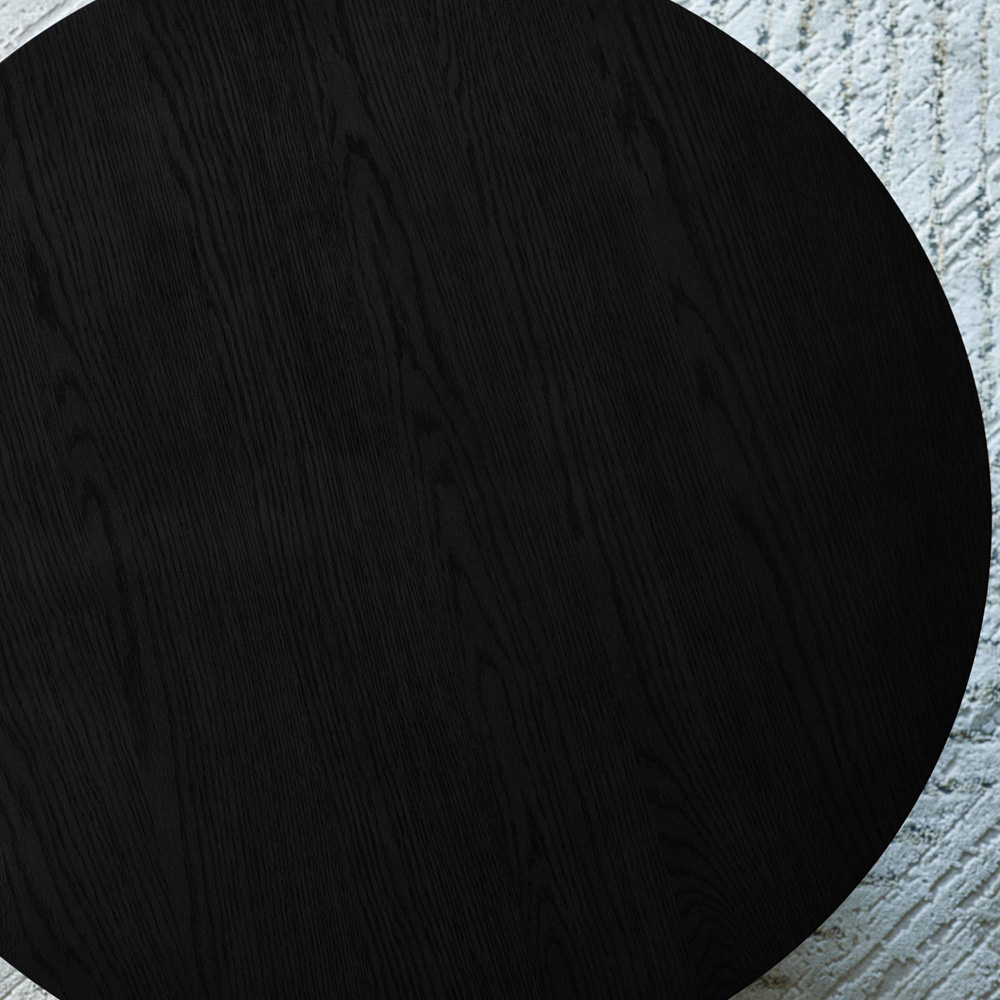 Julian Bowen Ollie Black Round Coffee Table Image 4