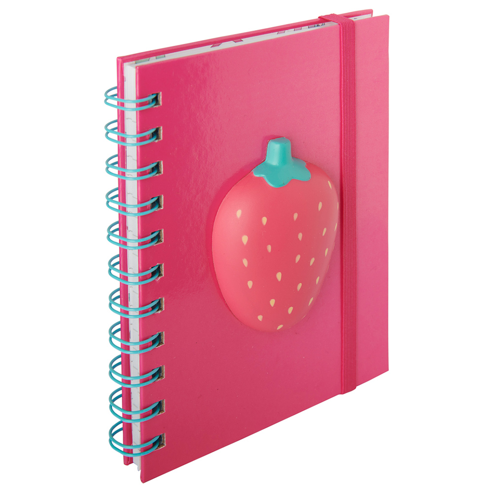 Wilko A6 Wiro Strawberry Notebook Image 2