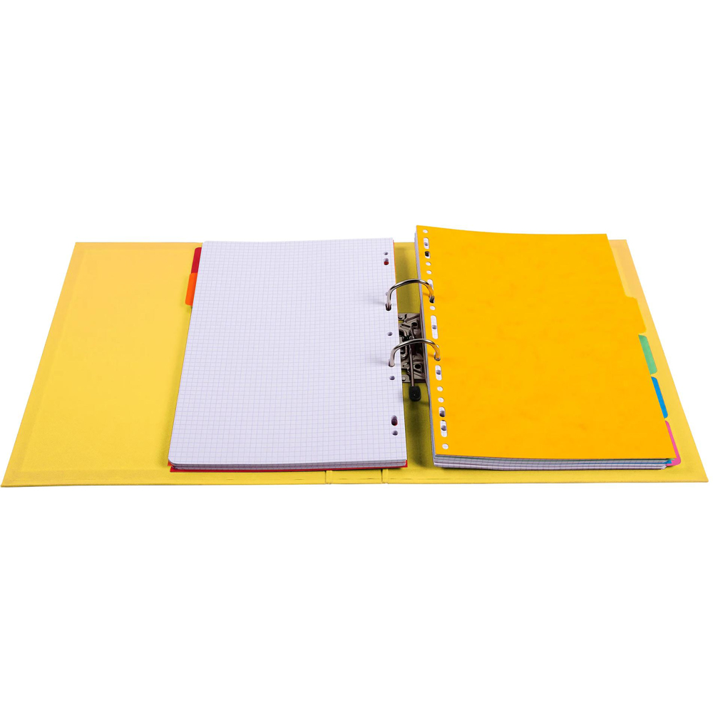Exacompta PremTouch A4 Yellow PVC Lever Arch File 10 Pack Image 3