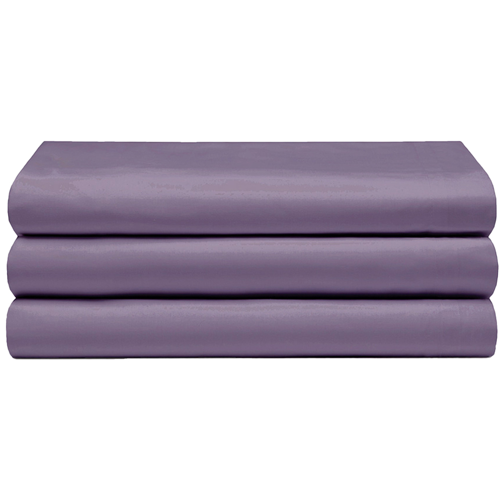 Serene Single Mauve Flat Bed Sheet Image 1