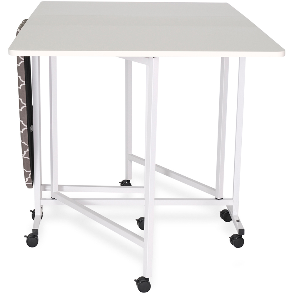Arrow Cabinets Millie 3311 White Foldable Cutting Table with Integral Ironing Board Image 6