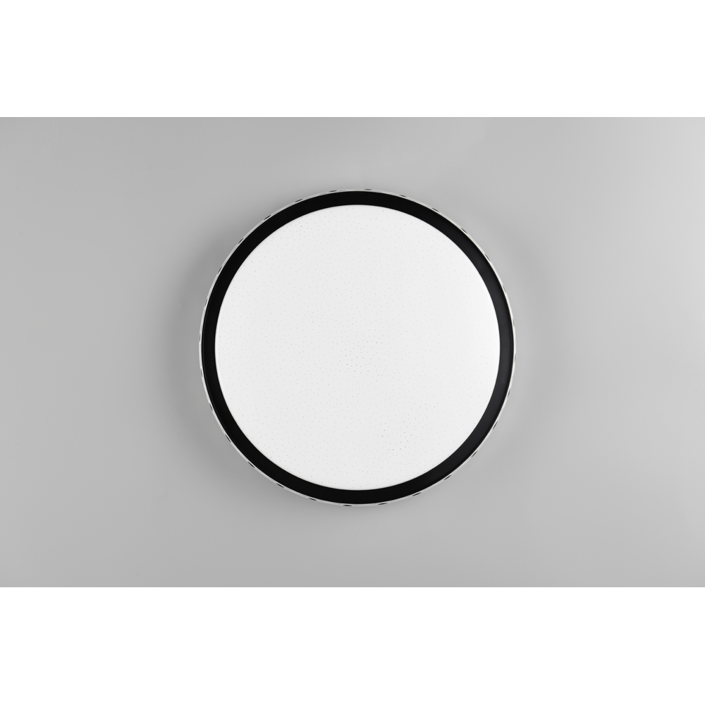 TRIO Varda Black Matt Integrated LED Ceiling Light Image 7