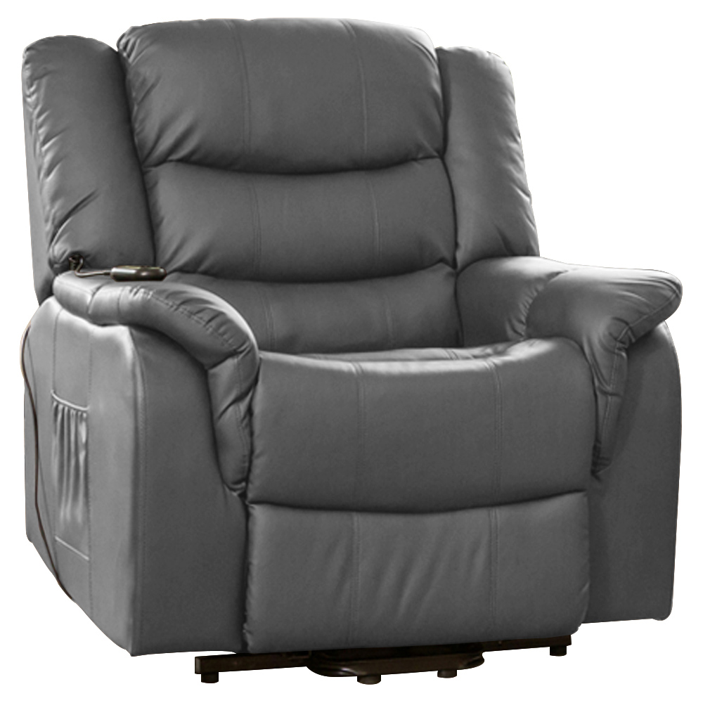 Artemis Home Almeira Grey Electric Massage and Heat Riser Recliner Chair Image 2