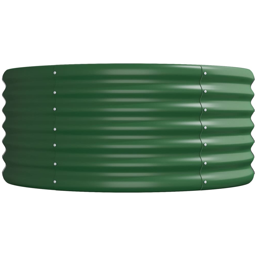 vidaXL Green Galvanised Steel Raised Garden Bed 36 x 80 x 224cm Image 3