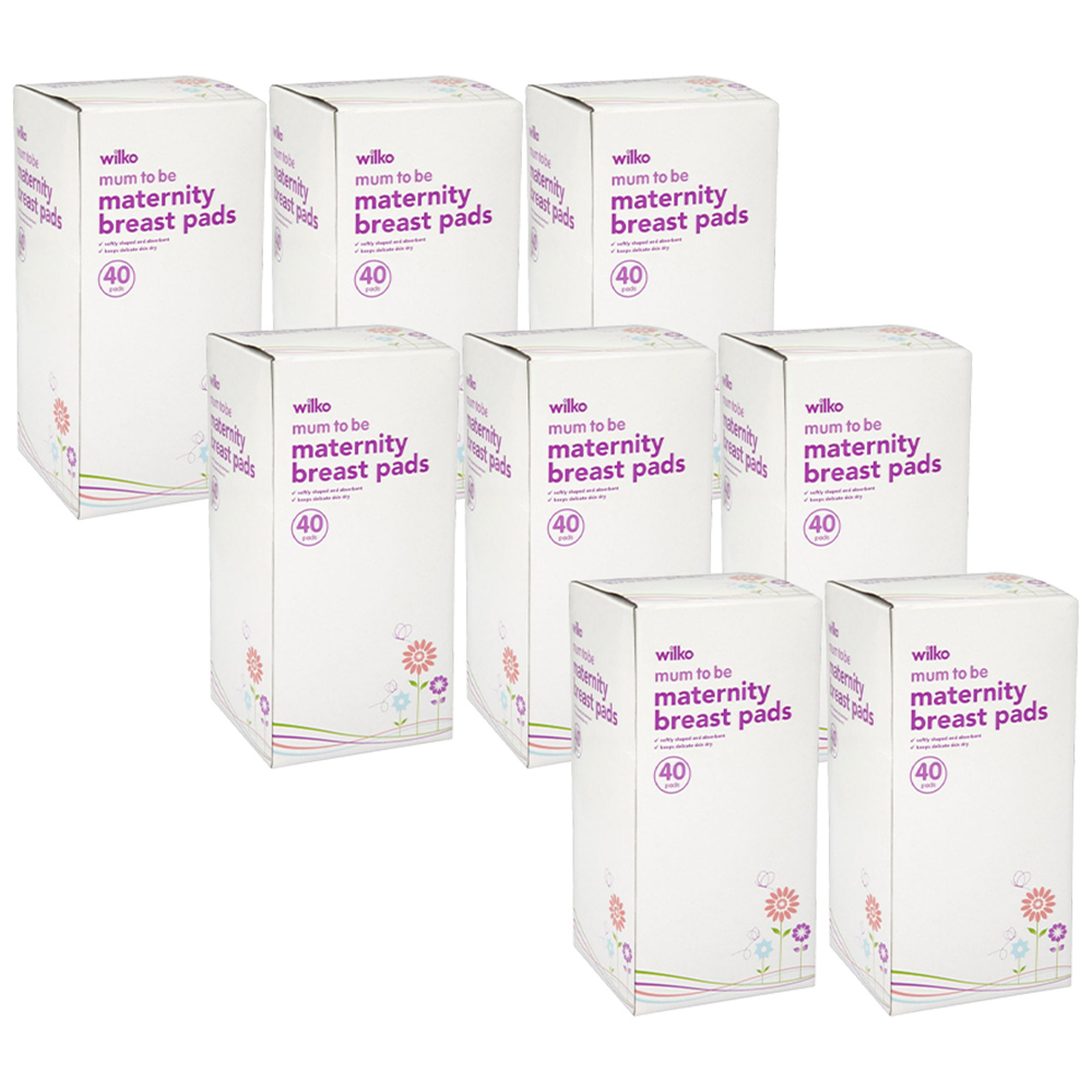 Wilko Mum to Be Maternity Breast Pads 40 Pack Case of 8 Image 1