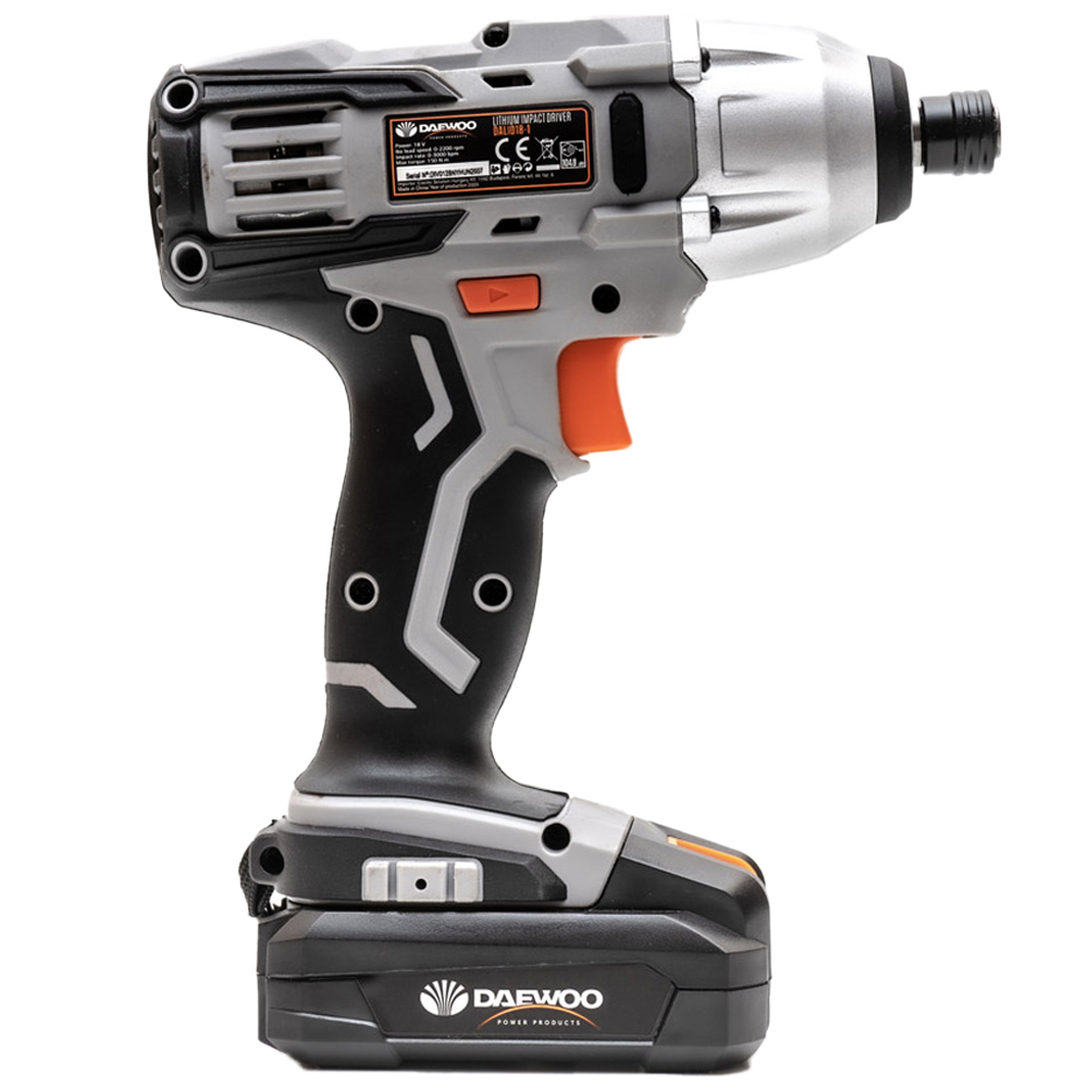 Daewoo U-Force 18V 2 x 2Ah Lithium-Ion Impact Drill Driver with Battery Charger Image 2