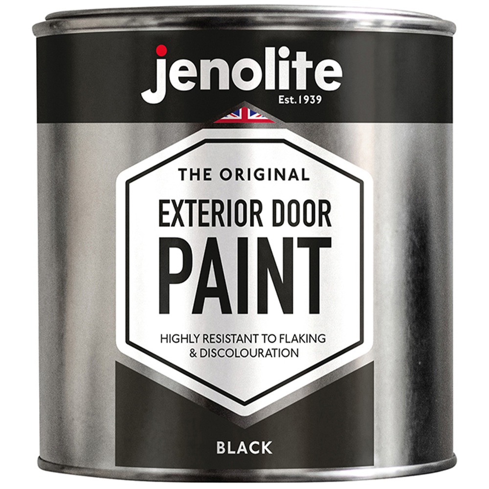 Jenolite Exterior Door Paint Black 1L Image 2