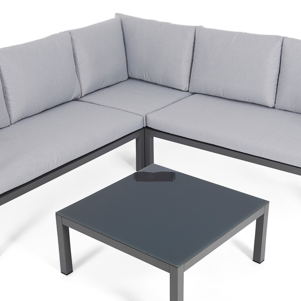 Greenhurst 5 Seater Aluminium Corner Lounge Set Image 5