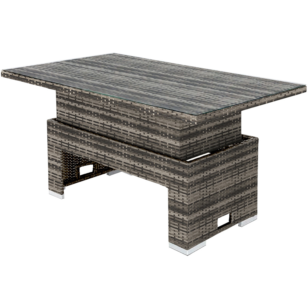 Oseasons Rattan Walnut Grey Rising Table Image 2