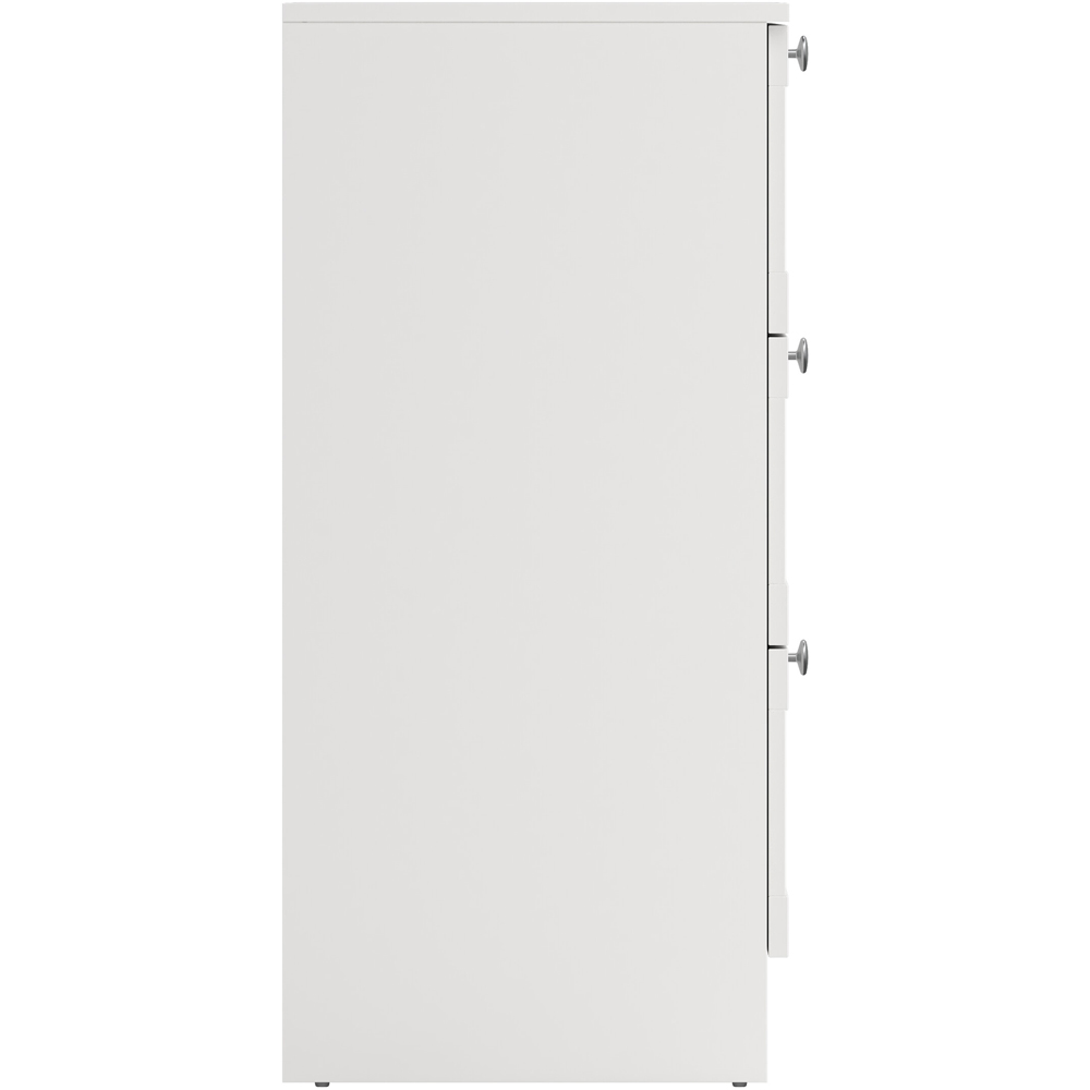 Florence 3 Drawer White Chest of Drawers Image 3