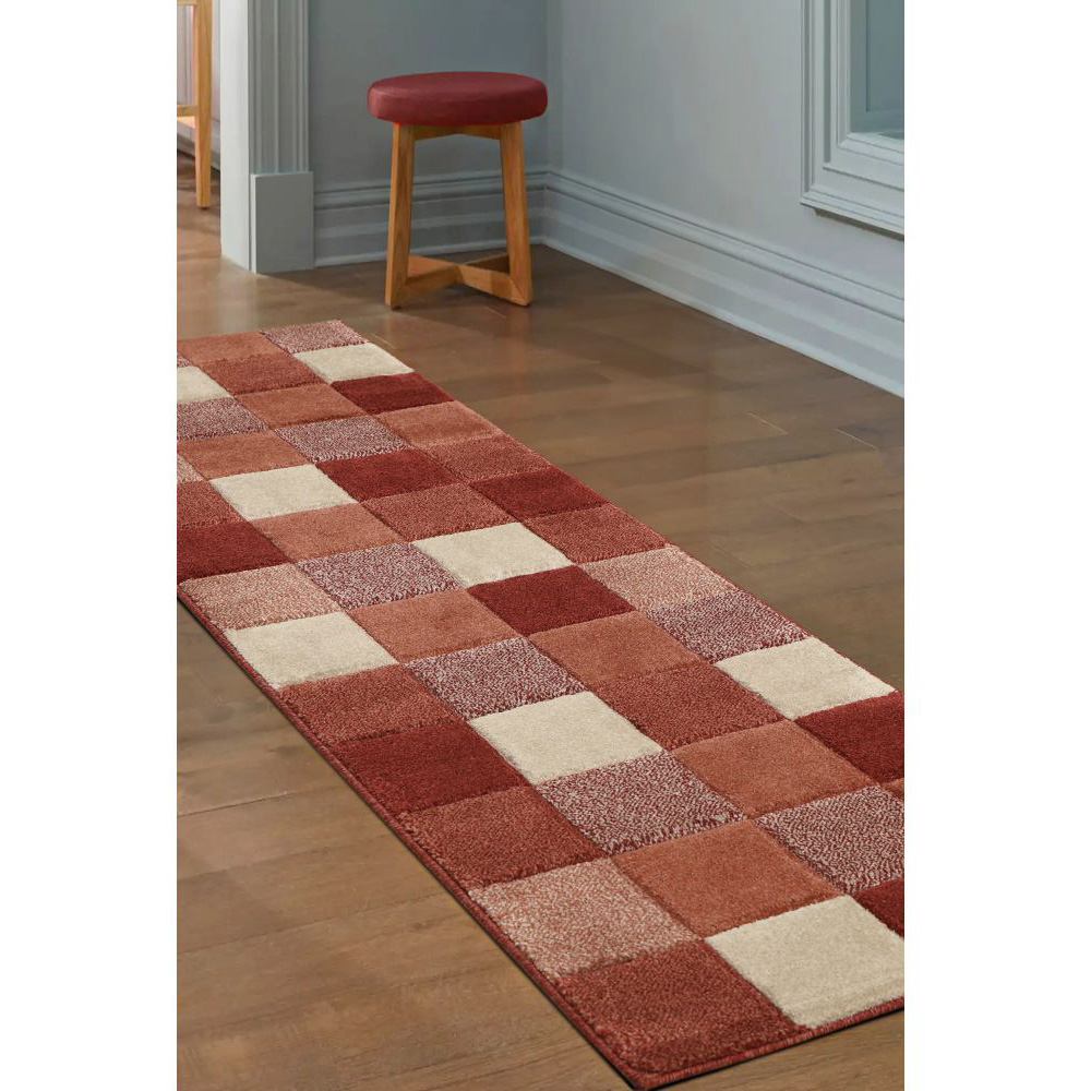 Homemaker Newport Terracotta Blocks Runner 60 x 200cm Image 4