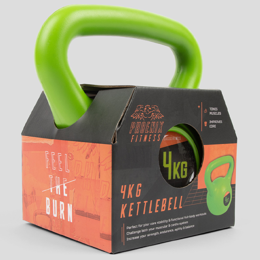 Phoenix Fitness Vinyl Kettlebell 4kg Image 3