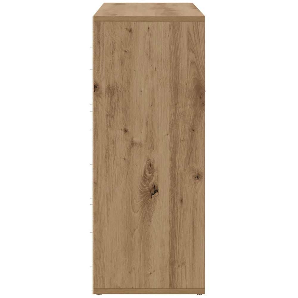 vidaXL 2 Door Single Drawer Artisan Oak Sideboard Image 6