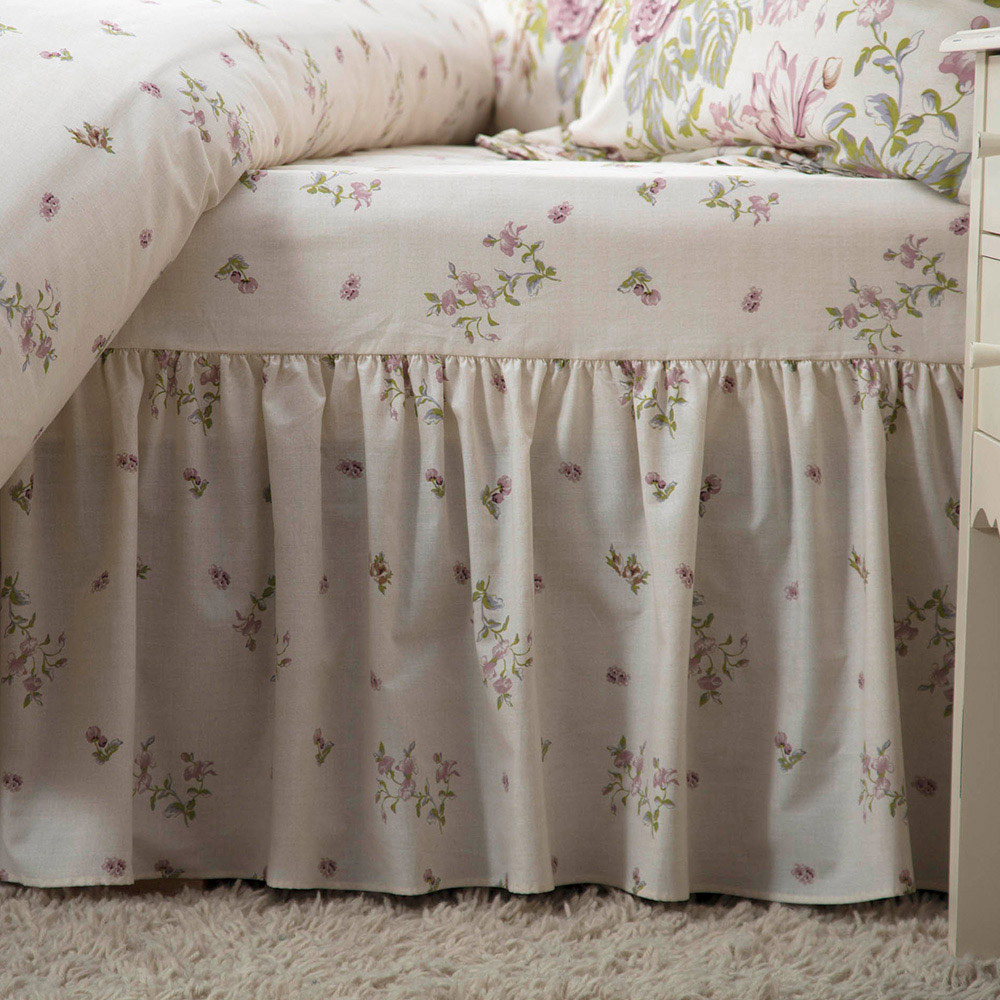 Serene Country Dream Single Rose Boutique Fitted Valance Image