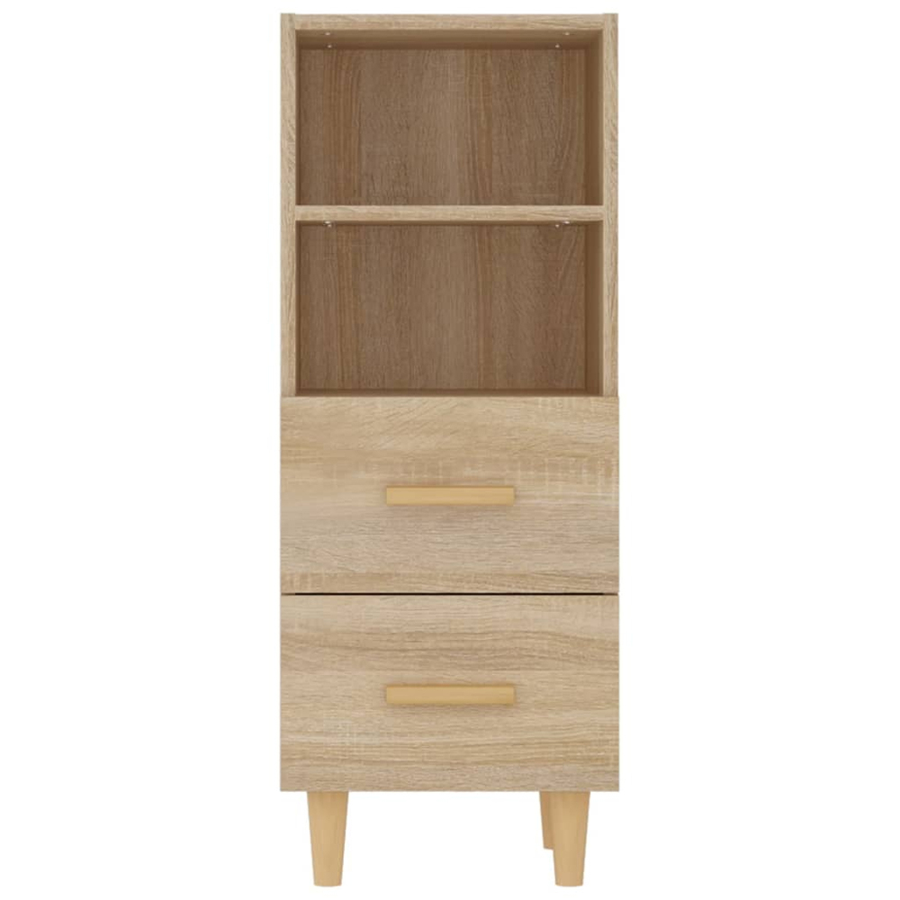 vidaXL 2 Drawer 2 Shelf Sonoma Oak Sideboard Image 6