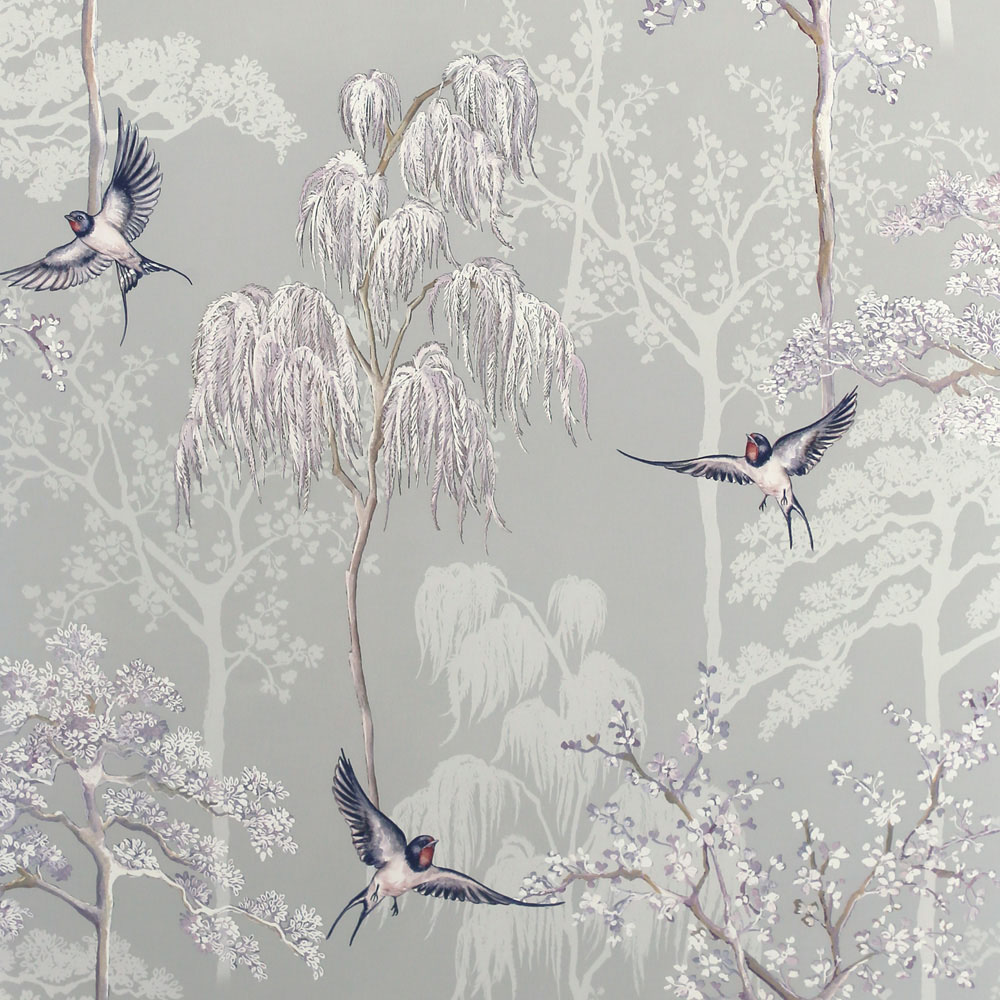 Arthouse Japanese Garden Grey Wallpaper Image 1