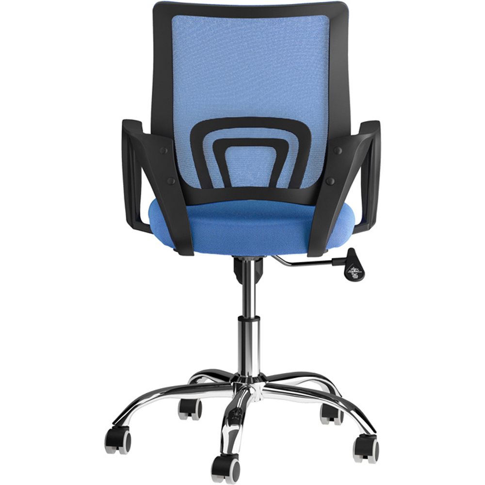 LPD Furniture Tate Blue Mesh Back Swivel Office Chair Image 4