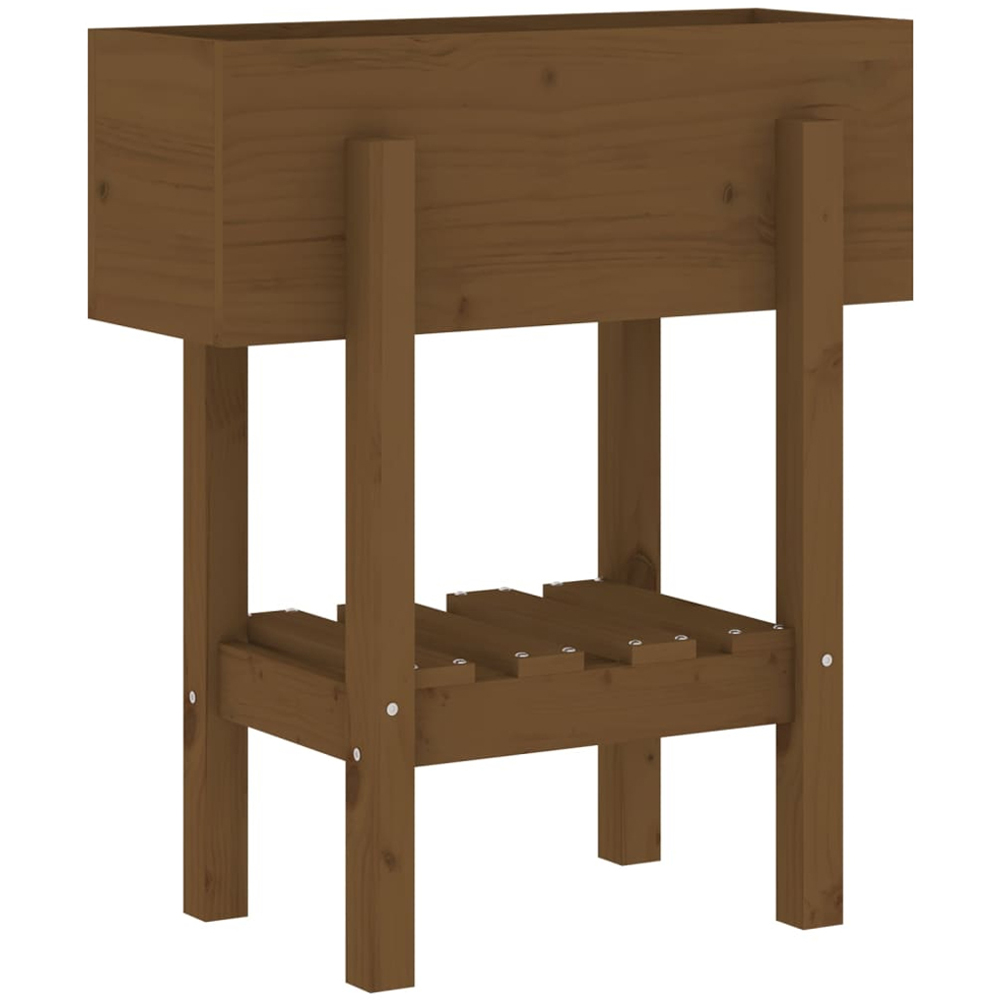 vidaXL Honey Brown Solid Wood Garden Planter 62 x 30 x 39cm Image 3