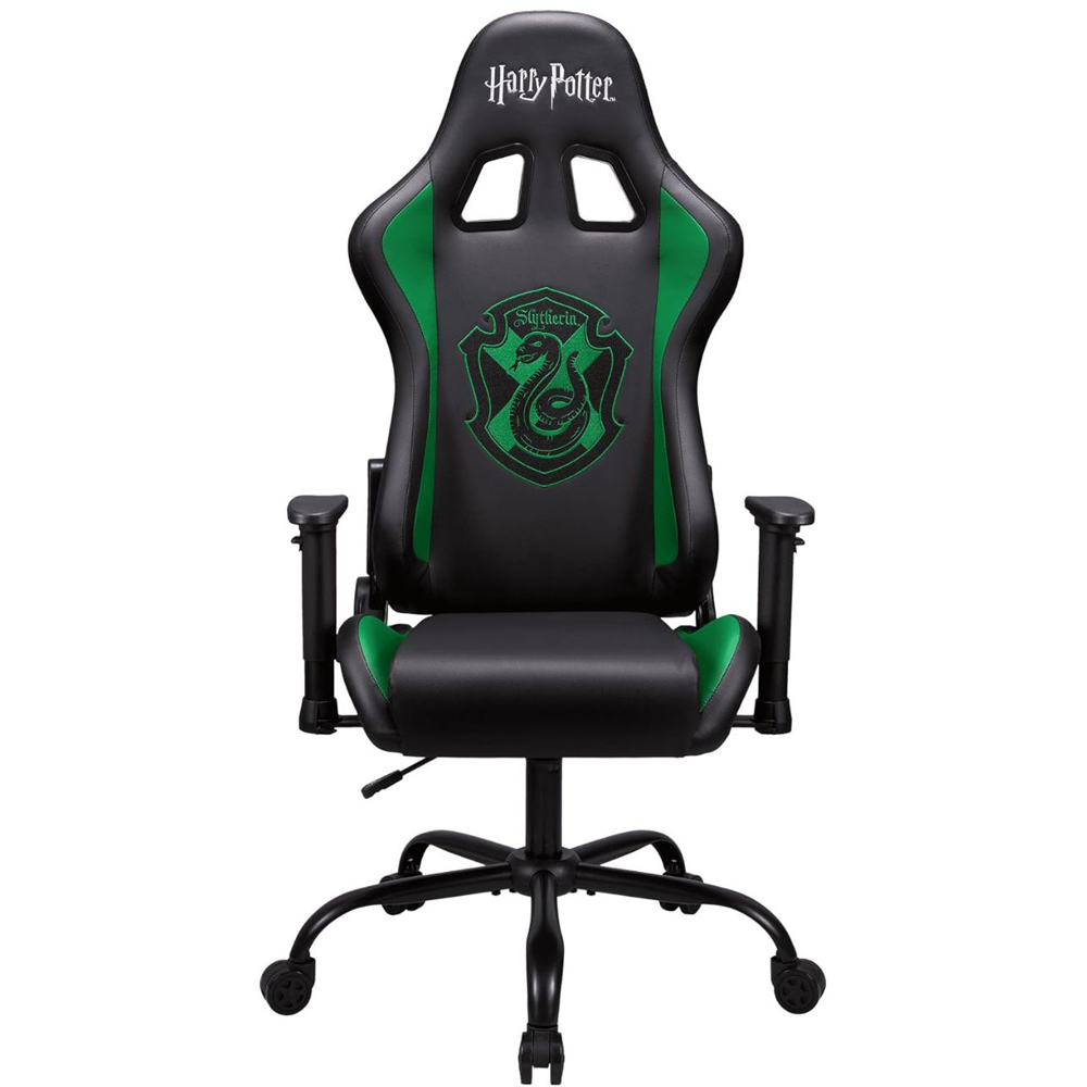 Subsonic Harry Potter Slytherin Green and Black Leather Recliner Pro Gaming Chair Image 3