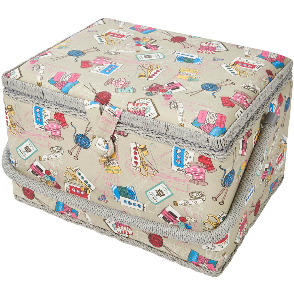 Sewing Online Summer Notions Design Large Sewing Box with Carry Handle Image 1