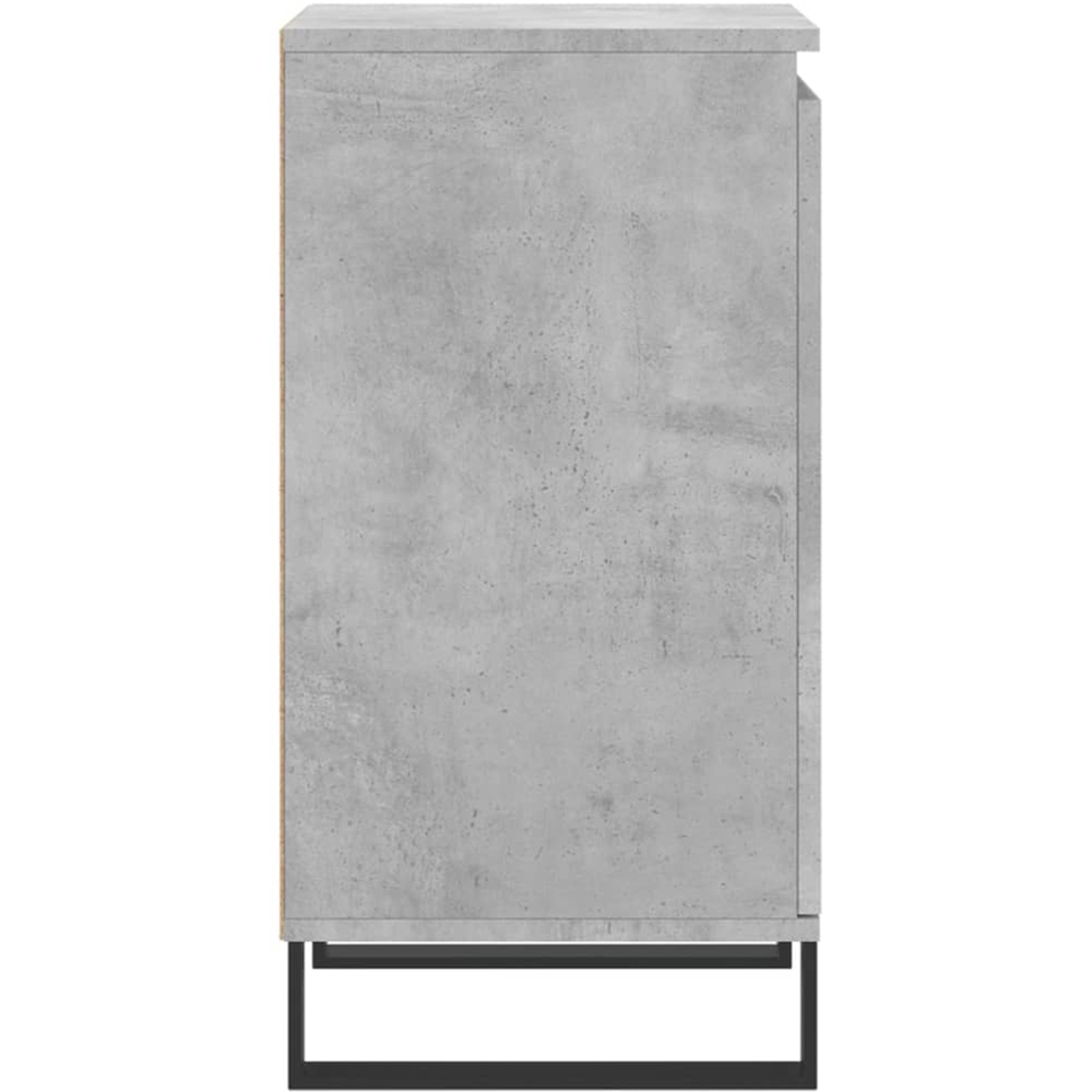 vidaXL Single Door Concrete Grey Sideboard Image 7