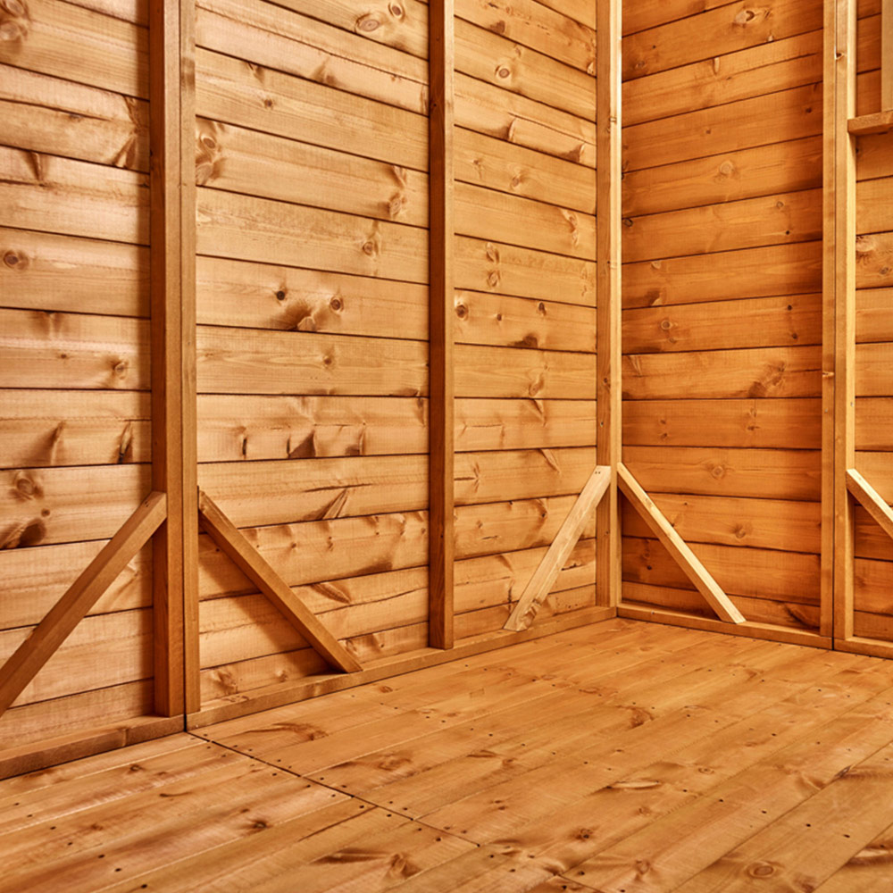 Power Sheds 4 x 10ft Apex Wooden Shed with Window Image 6