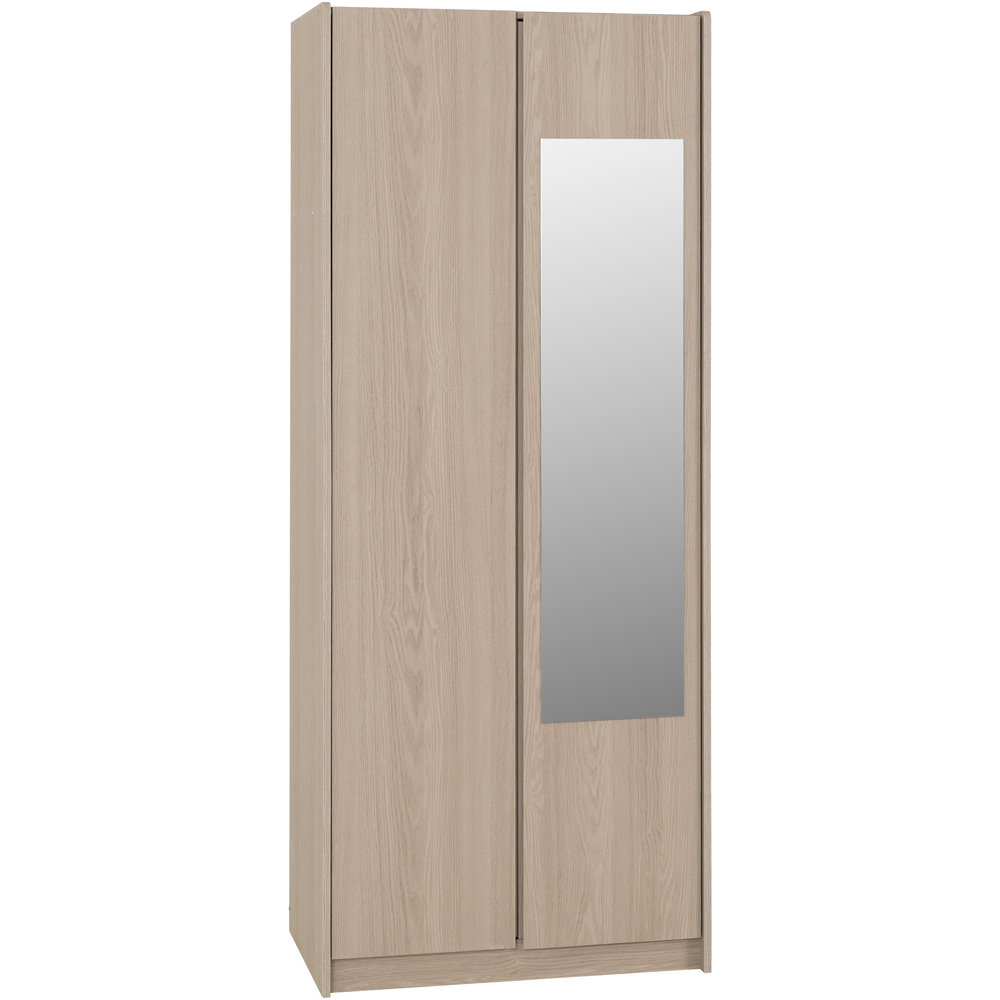 Seconique Paris 2 Door Smoked Ash Effect Mirror Wardrobe Image 2