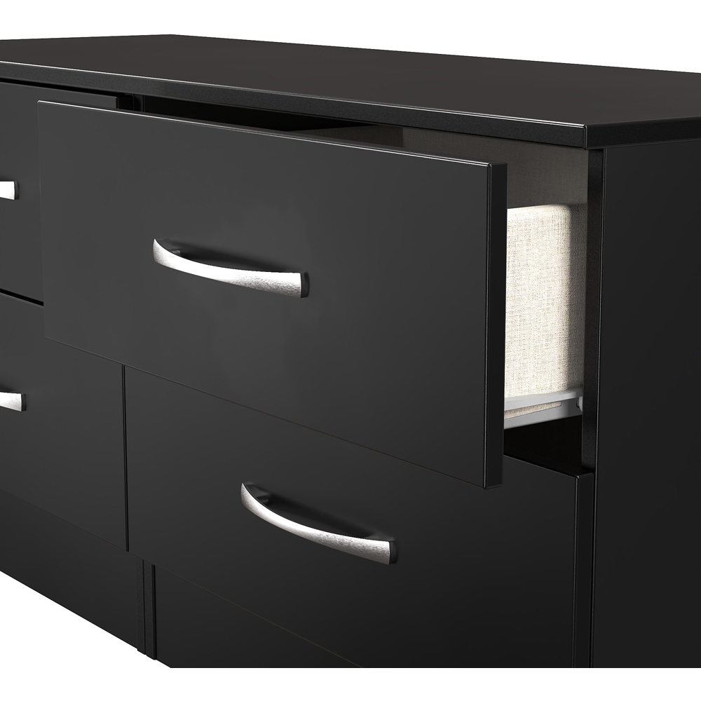Crowndale Avon 4 Drawer Matt Black Bed Box Ready Assembled Image 6