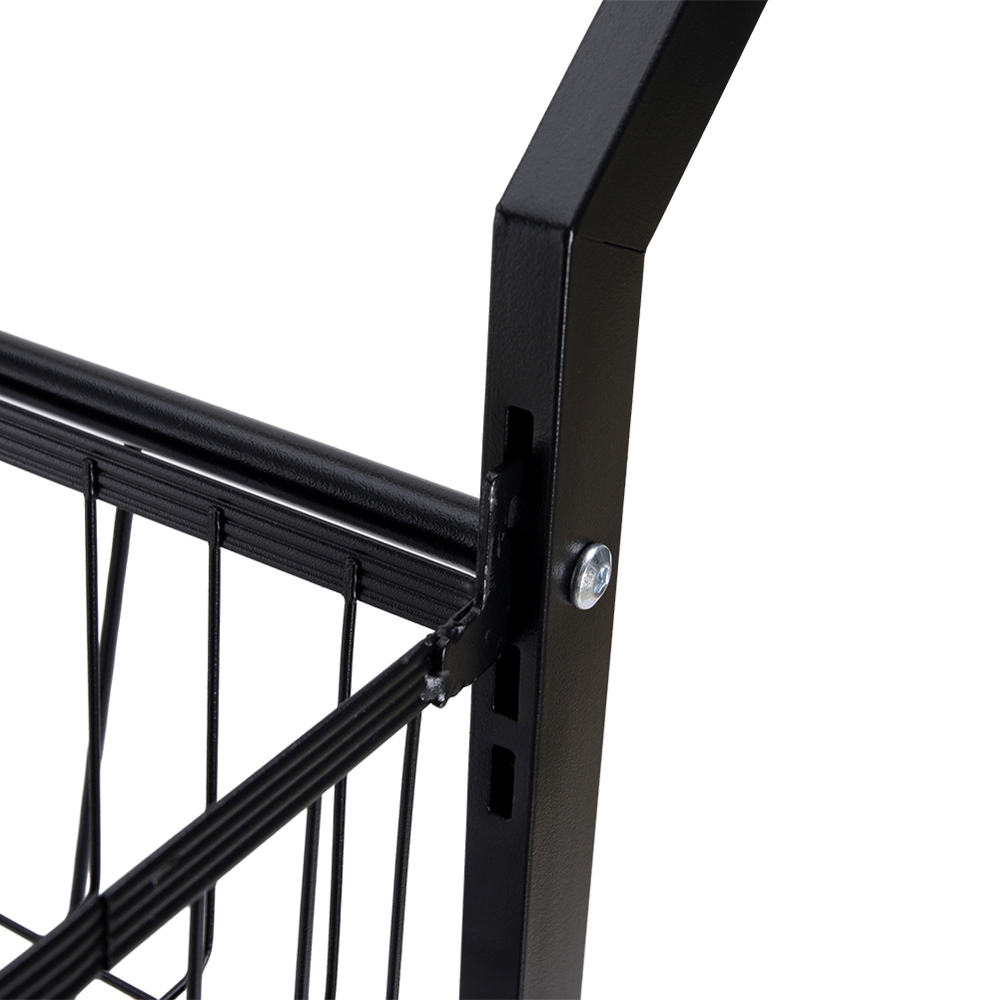 Living and Home Black 5 Tier Snap On Detachable Kitchen Trolley Image 4