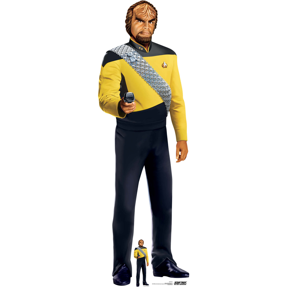 Star Cutouts Worf Cardboard Cutout 6.3ft Image 1