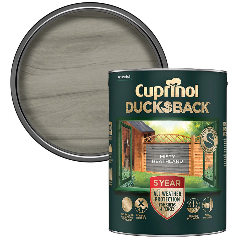 Cuprinol Misty Heathland Ducksback 5L Image 1
