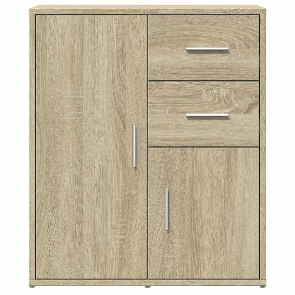 vidaXL 2 Door 2 Drawer Sonoma Oak Sideboard Image 5