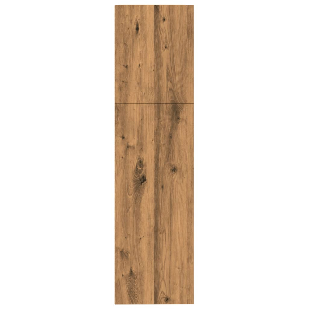 vidaXL 3 Shelf Artisan Oak Bookcase Image 4