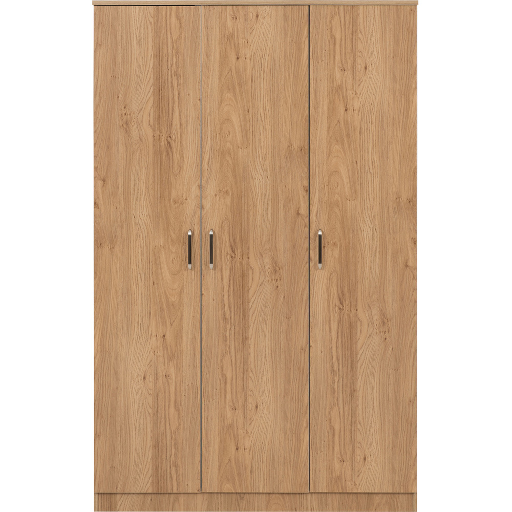 Seconique Dakota 3 Door Oak Effect Wardrobe Image 3