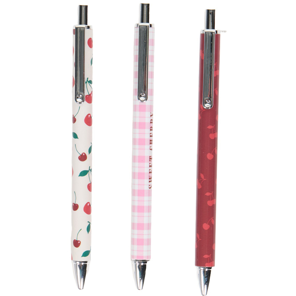 Pack of 3 Cherry Check Pens Image 4