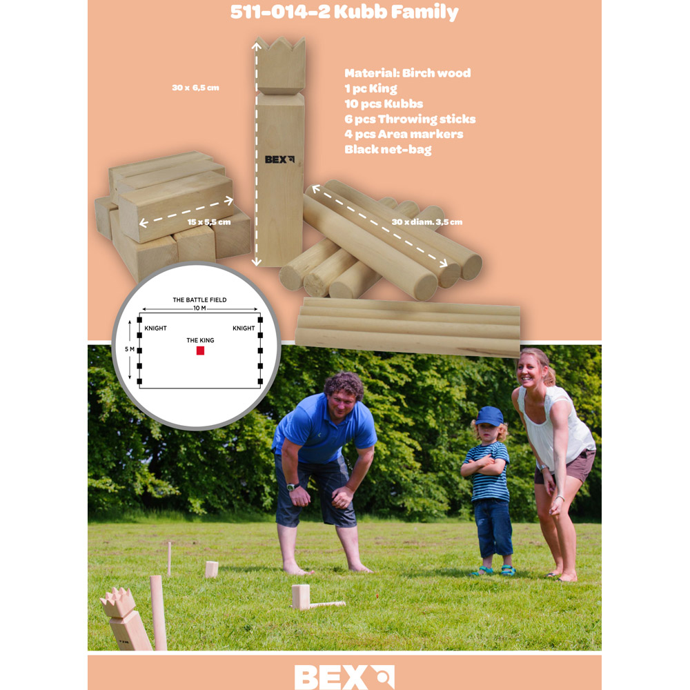 Bex Family Kubb Game Set Image 3