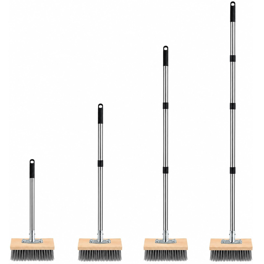 ATEK Heavy Duty Wire Broom with Telescopic Handle 57 inch Image 3