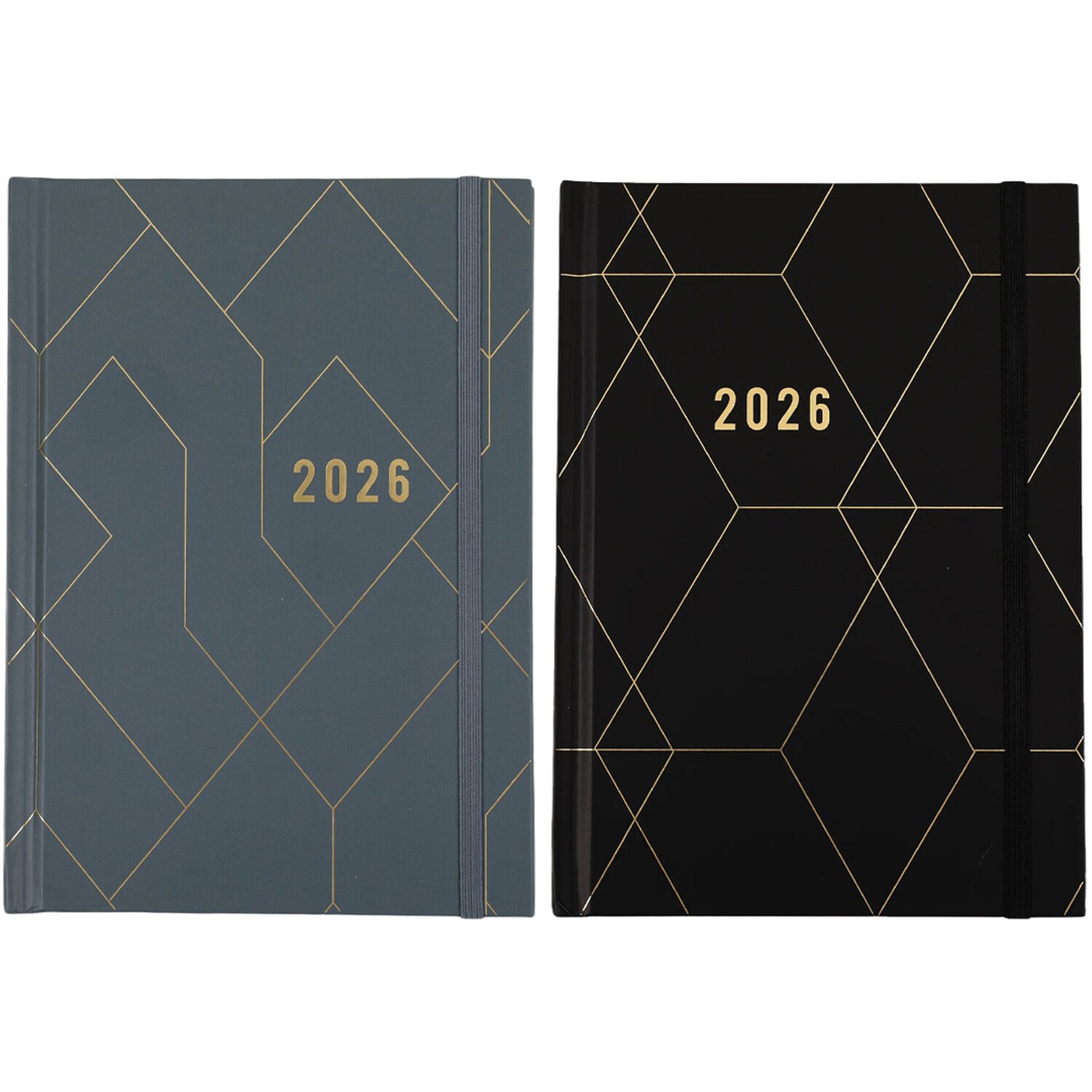 A5 2026 Foiled Geometric Diary Image 2