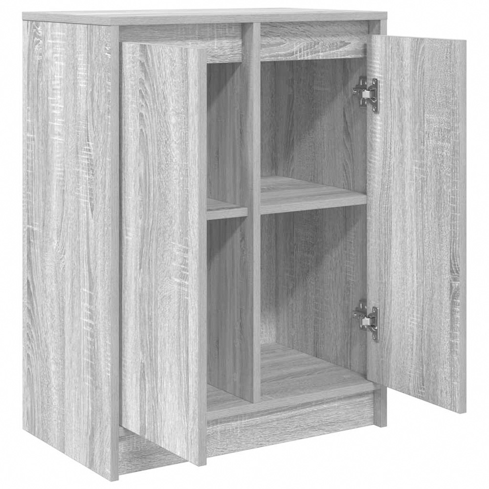 vidaXL 2 Door Grey Sonoma Wooden Sideboard Image 4