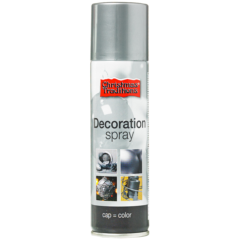 Christmas Traditions Silver Decoration Spray Paint 150ml Image 1