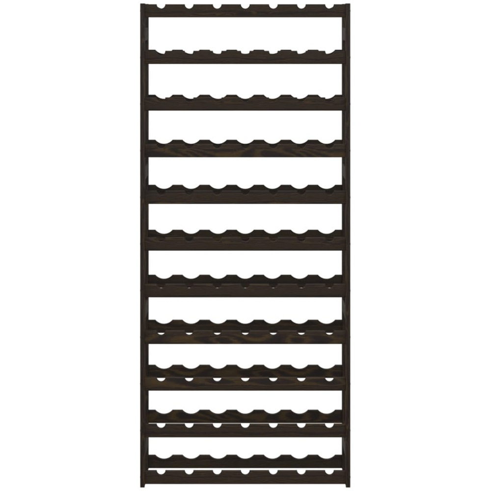 vidaXL 77 Bottle Black Freestanding Wine Rack Image 2
