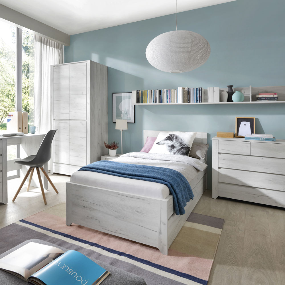 Florence Angel Single Door 5 Drawer Chest of Drawers Image 6