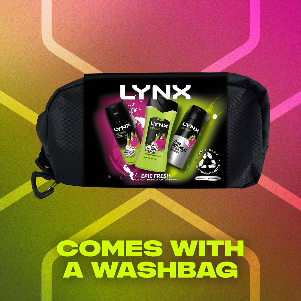 Lynx Epic Fresh Trio Washbag Gift Set Image 4