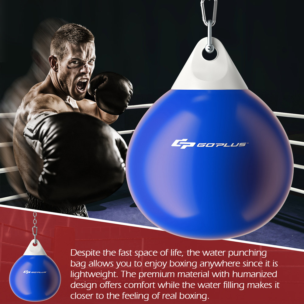 Costway Blue Water Punching Bag with Water Injector Image 7