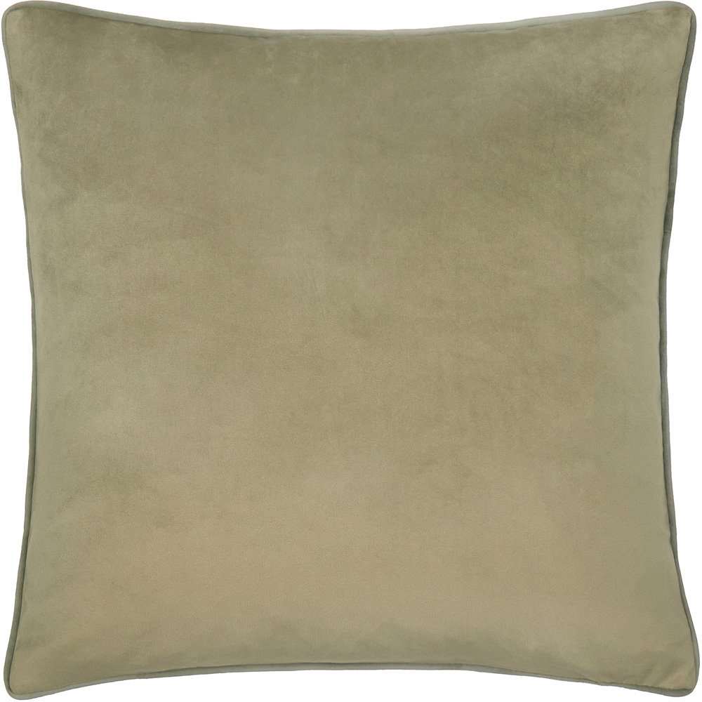 Furn Christmas Meridian Sage and Green Velvet Cushion 45 x 45cm Image 1