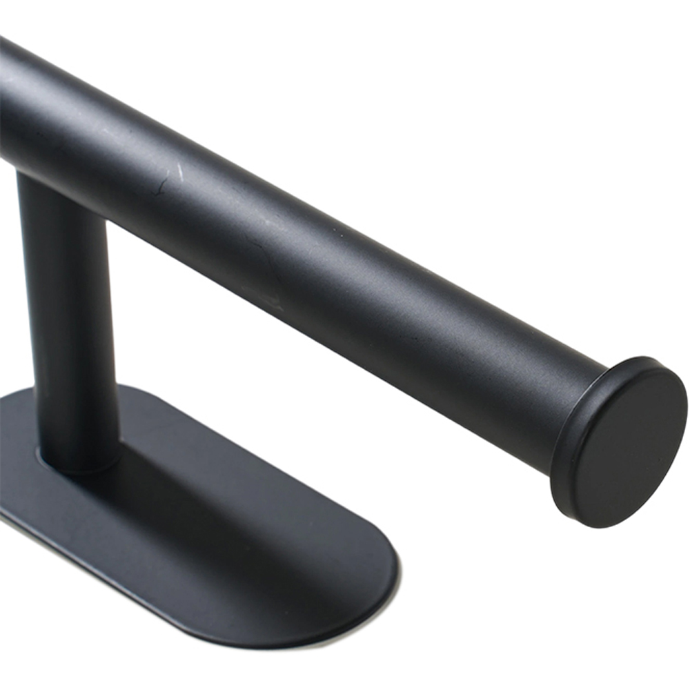Living and Home 6-Piece Black Wall-Mounted Stainless Steel Bathroom Hardware Set Image 4