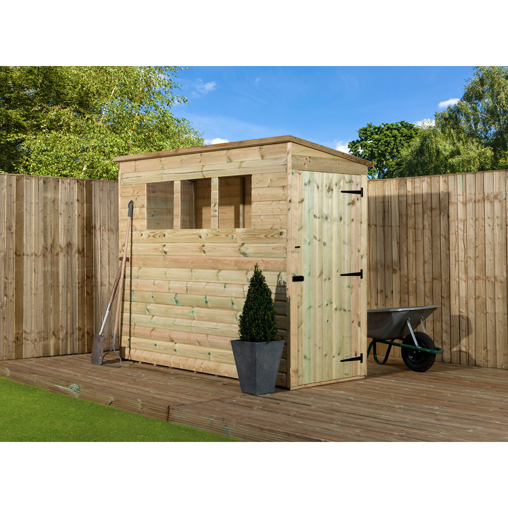 Empire Sheds 2600 8 x 3ft Tongue and Groove Pent Garden Shed Image 2