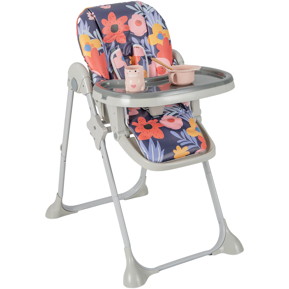Costway Multicolour Baby Highchair with Removable Tray Image 1